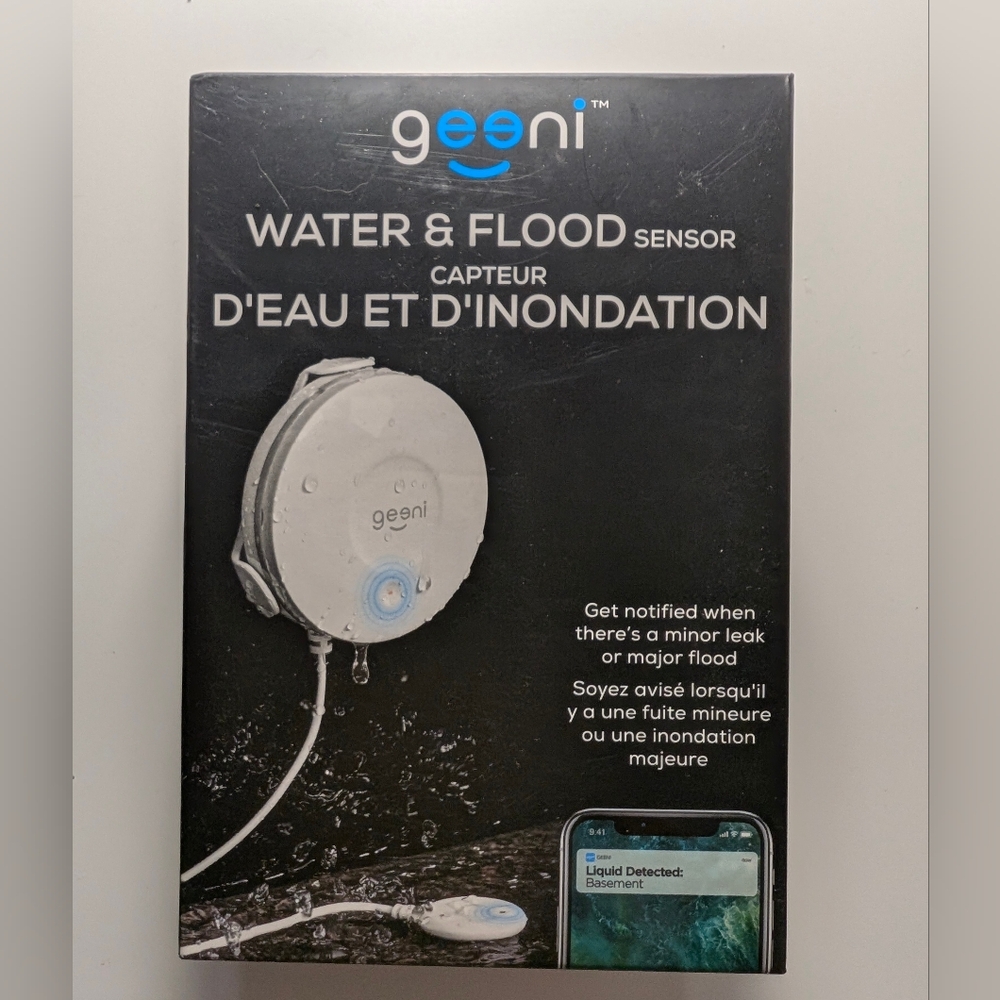 Geeni Smart Water & Flood Sensor Wi-Fi Leak Detector New